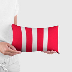 Подушка-антистресс Color red white line, цвет: 3D-принт — фото 2