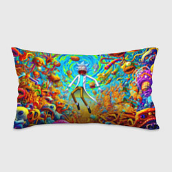 Подушка-антистресс Кошмарный сон Рика Санчеса - нейроарт фантазия, цвет: 3D-принт
