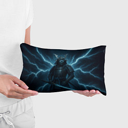 Подушка-антистресс Электросамурай, цвет: 3D-принт — фото 2