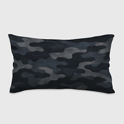 Подушка-антистресс Текстура - камуфляжная синяя ткань, цвет: 3D-принт