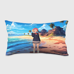 Подушка-антистресс Дандадан Сиратори Айра с ракушкой в руках, цвет: 3D-принт