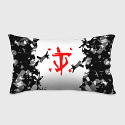 Подушка-антистресс Doom лого камуфляж текстура, цвет: 3D-принт