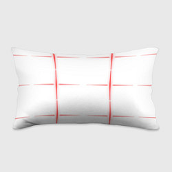 Подушка-антистресс Color white red stripes, цвет: 3D-принт