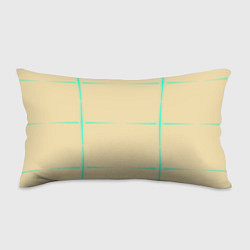 Подушка-антистресс Color beige green stripes, цвет: 3D-принт