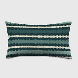 Подушка-антистресс Полосы зигзагообразные зеленые, цвет: 3D-принт