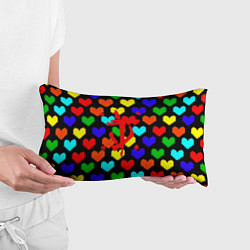 Подушка-антистресс Doom love pixel pattern, цвет: 3D-принт — фото 2