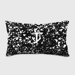 Подушка-антистресс Дум белые брызги красок, цвет: 3D-принт