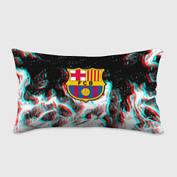 Подушка-антистресс Barcelona огонь глитч, цвет: 3D-принт