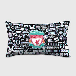 Подушка-антистресс Логотипы игр Ливерпуль глитч, цвет: 3D-принт