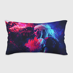 Подушка-антистресс Цири и чудовище, цвет: 3D-принт