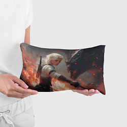 Подушка-антистресс Цири сражается с монстром, цвет: 3D-принт — фото 2