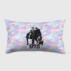Подушка-антистресс BTS черно-белый стиль, цвет: 3D-принт