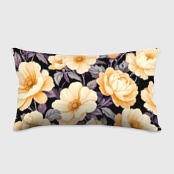 Подушка-антистресс Крупные жёлтые цветы, цвет: 3D-принт