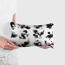 Подушка-антистресс Чёрно-белая абстракция нейроарт, цвет: 3D-принт — фото 2