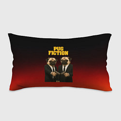 Подушка-антистресс Пародия - Криминальное чтиво с мопсами, цвет: 3D-принт