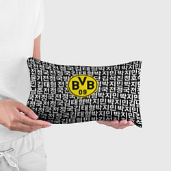 Подушка-антистресс Borussia японские символы паттерн, цвет: 3D-принт — фото 2