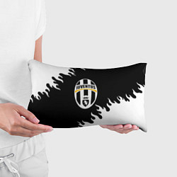Подушка-антистресс Juventus белый огонь текстура, цвет: 3D-принт — фото 2