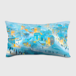 Подушка-антистресс Новогодние Московские домики, цвет: 3D-принт