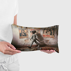 Подушка-антистресс Пришелец в костюме в полосочку, цвет: 3D-принт — фото 2