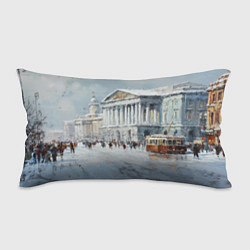 Подушка-антистресс Зимний Питер красками, цвет: 3D-принт