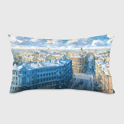 Подушка-антистресс Зимний утренний Питер, цвет: 3D-принт