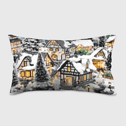 Подушка-антистресс Объемные новогодние дома, цвет: 3D-принт