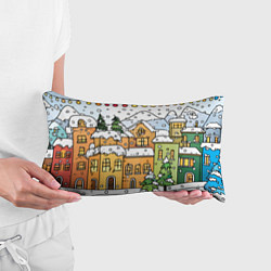 Подушка-антистресс Новогодний снегопад, цвет: 3D-принт — фото 2