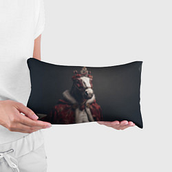 Подушка-антистресс Лошадь в новогоднем костюме, цвет: 3D-принт — фото 2