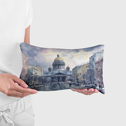 Подушка-антистресс Санкт-Петербург зимний город, цвет: 3D-принт — фото 2