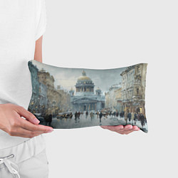 Подушка-антистресс Санкт-Петербург зимний пейзаж, цвет: 3D-принт — фото 2