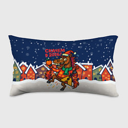 Подушка-антистресс Скачем в 2026 - лошадь с балалайкой, цвет: 3D-принт