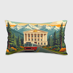 Подушка-антистресс Классика у подножия гор, цвет: 3D-принт