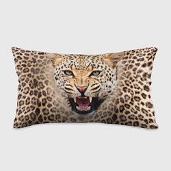 Подушка-антистресс Взгляд леопарда, цвет: 3D-принт