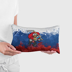 Подушка-антистресс Русский хоккеист, цвет: 3D-принт — фото 2