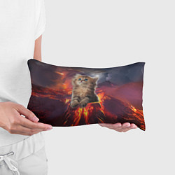 Подушка-антистресс Кот на вулкане, цвет: 3D-принт — фото 2