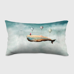 Подушка-антистресс Летящий кит, цвет: 3D-принт