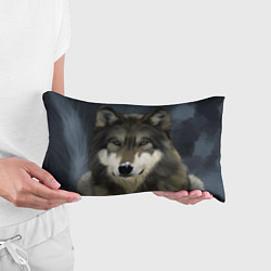 Подушка-антистресс Зимний волк, цвет: 3D-принт — фото 2
