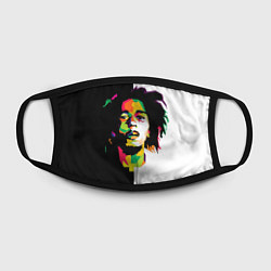 Маска для лица Bob Marley: Colors, цвет: 3D-принт — фото 2
