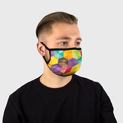 Маска для лица Цветные зонтики, цвет: 3D-принт