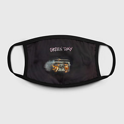 Маска для лица Green Day магнитофон в огне, цвет: 3D-принт — фото 2