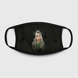 Маска для лица BILLIE EILISH, цвет: 3D-принт — фото 2