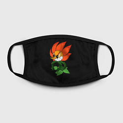 Маска для лица Cuphead - Кэгни Гвоздика, цвет: 3D-принт — фото 2