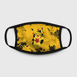 Маска для лица ПОКЕМОНЫ, ПИКАЧУ ДЕРЖИТ СЕРДЦЕ, цвет: 3D-принт — фото 2