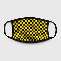 Маска для лица Такси Шахматные Клетки, цвет: 3D-принт — фото 2