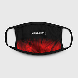 Маска для лица Megadeth Red Plasma, цвет: 3D-принт — фото 2