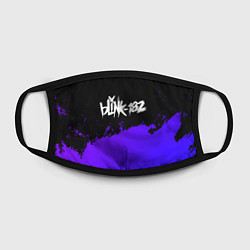 Маска для лица Blink 182 Purple Grunge, цвет: 3D-принт — фото 2