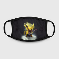 Маска для лица Rocker Pikachu, цвет: 3D-принт — фото 2