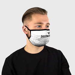 Маска для лица Destiny glitch на светлом фоне: символ сверху, цвет: 3D-принт
