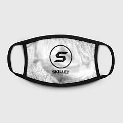 Маска для лица Skillet с потертостями на светлом фоне, цвет: 3D-принт — фото 2