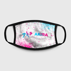 Маска для лица Akira neon gradient style: надпись и символ, цвет: 3D-принт — фото 2